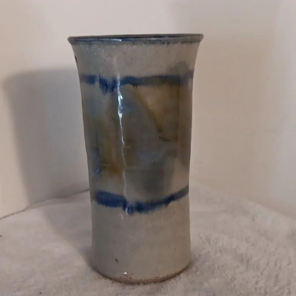 Handcrafted Art Pottery Stein Mug 7" Tall